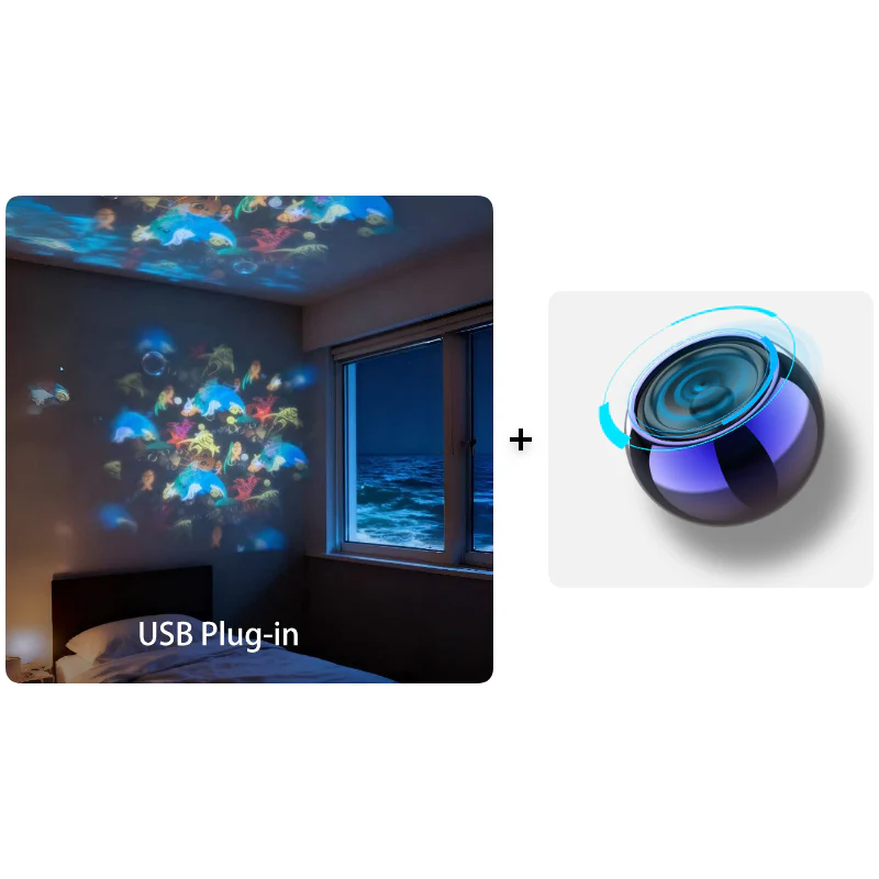 🌌 50% DE RÉDUCTION 🌈 Projecteur LED rotatif dynamique – Lumières douces & changeantes – Apaise les nuits agitées – parfait pour la détente à la maison ou les soirées calmes ✨🛋️
