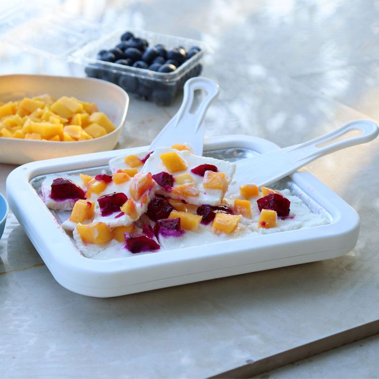 đŠâïž -50% | Machine Ă Glace RoulĂ©e en Acier Inoxydable 304 â PrĂ©parez Vos Desserts GlacĂ©s Maison en Quelques Minutes