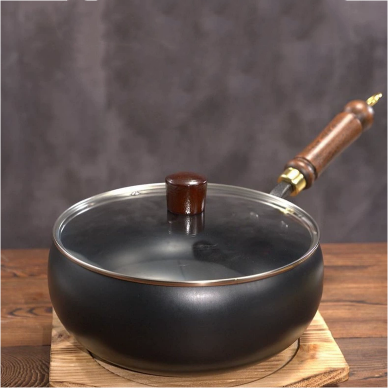 đłđ„ PROMO EXCEPTIONNELLE 50% ! PoĂȘle en Fonte SĂ©rie Noire UltralĂ©gĂšre 1.2kg â AntiadhĂ©sive Naturelle, Cuisson Sain, Garantie 3 Ans, Ăcologique đż