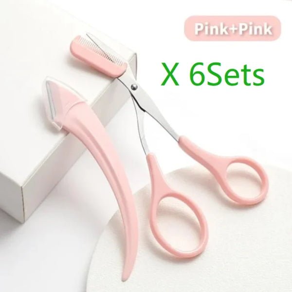 ✂️ ACHETEZ-EN 1, OBTENEZ-EN 1 GRATUIT ! 💇♀️ Ciseaux à Sourcils avec Peigne – Coupe Précise, Compact & Idéal en Déplacement – Coiffage Parfait pour des Sourcils Soignés ✨