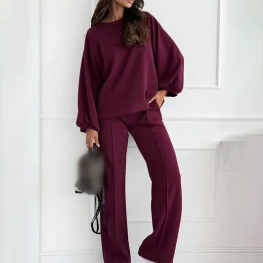 Women's Soft Casual Top and Pants Set