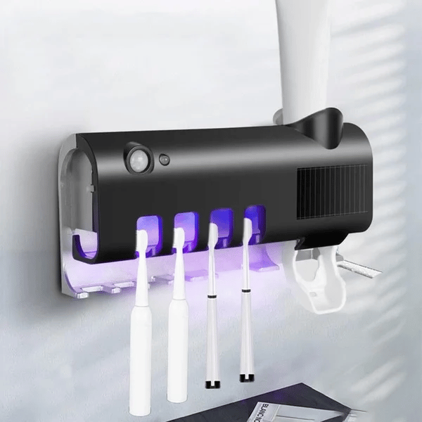 📢📢50% DE RÉDUCTION !! ⏰Support intelligent pour brosses à dents avec stérilisation UV🦷