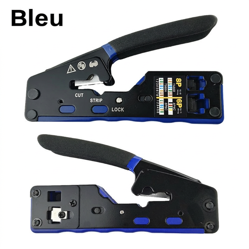 🔧🔥 58 % de réduction ! Pince à sertir 3-en-1 pour câbles réseau : coupe, sectionnement et dénudage en un seul outil, idéale pour les débutants comme pour les professionnels, avec poignée ergonomique antidérapante en PVC ✨
