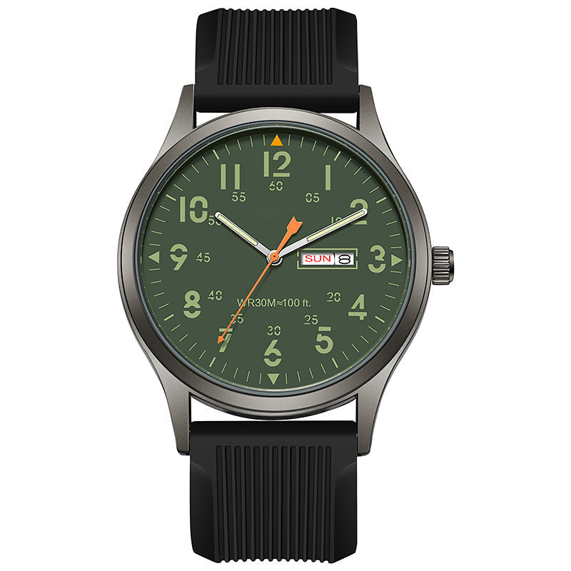 ⌚ 50% DE RÉDUCTION 🎉 Montre à quartz homme – Double affichage lumineux & 30M étanche – Fenêtre date – style & fonctionnalité au poignet 🕶️✨💪
