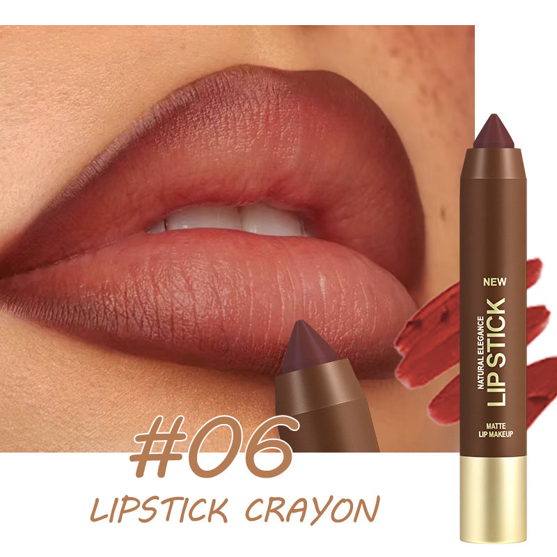 💄 -50% ! Crayon à Lèvres Mat Longue Tenue pour Femme | 2-en-1 Contour & Rouge à Lèvres | Hydratant & Non Desséchant | Pointe Triangulaire de Précision | 6 Couleurs ✨