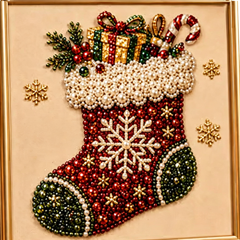 🎄🎅 Kit de peinture de Noël à perles et strass, loisir créatif pour enfants et adultes, décoration festive brillante pour les fêtes ✨