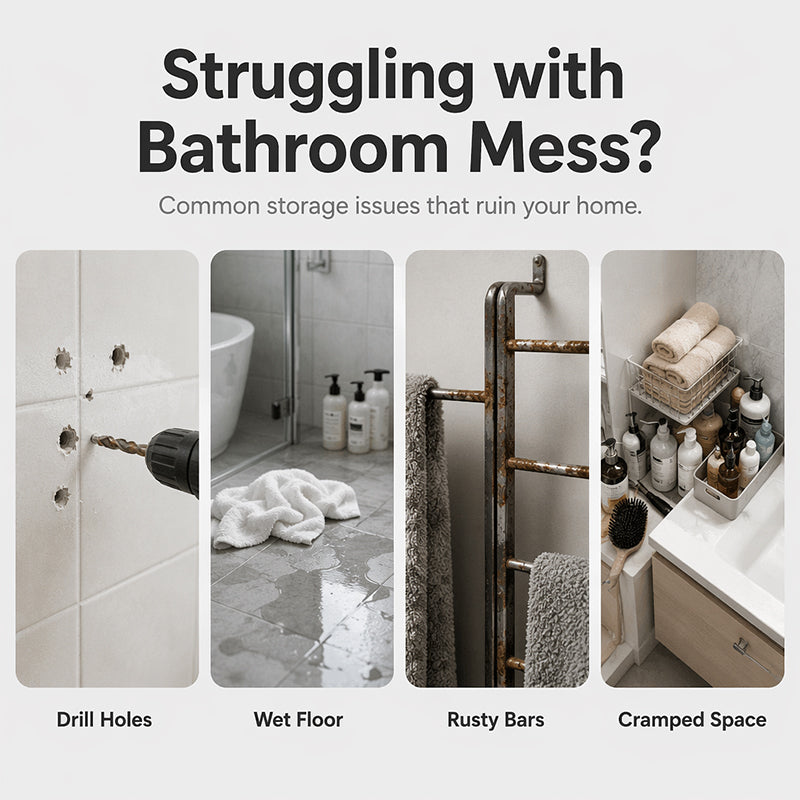 🚪 -50% ! 🛁 Porte-Serviettes sur Porte avec Étagère – Acier Carbone – Finition Mate Anti-Rouille – Sans Perçage – Organisation Salle de Bain Verticale 🏠