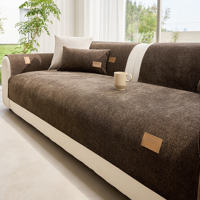 🛋️ PROMO FLASH : 50% DE RÉDUCTION ! ✨ Housse de Canapé Moderne – Mélange de Chenille – Douce & Antidérapante for Salon & Coin Lecture 🏠