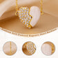 ✨Buy 1 Get 1 Free✨Premium Gold Diamond Magnetic Heart Necklace