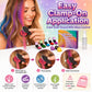 🔥Dernier jour : 50 % de réduction !🌈 Kit d’applicateurs de craies capillaires temporaires 12 couleurs