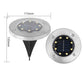 🔥 Offre exceptionnelle : 50 % DE RÉDUCTION 🔥 Lampe de sol en acier inoxydable à énergie solaire avec 8 LED