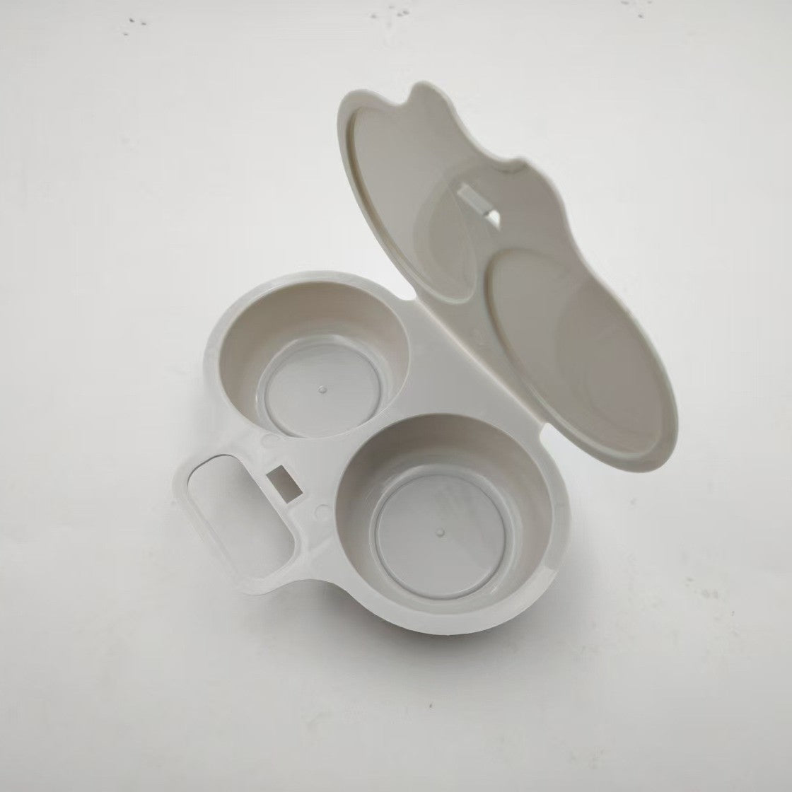 ⏳ 50% DE RÉDUCTION ! 🍳Cuiseur à œufs pour micro-ondes à double compartiment – Cuisson rapide sans huile, en PP de qualité alimentaire et polyvalent.