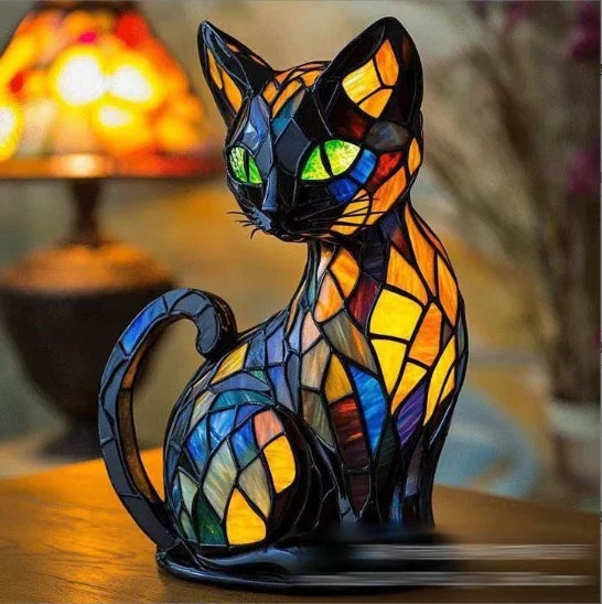 📢📢50% DE RÉDUCTION ! ❄️ Ambiance Hiver : Lampe LED Tableau Chien Color-Blocking - Lumière Douce & Déco Design
