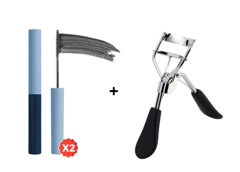 🏆 Offre spéciale du dernier jour : 9.9€ ! 💖 1 acheté, 1 offert 🎁 Mascara allongeant et recourbant waterproof – Volume, longue tenue et sans bavures ✨