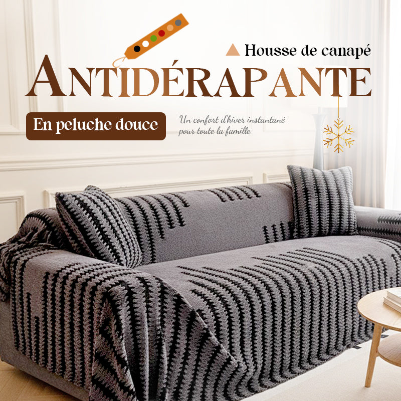 💐50% DE RÉDUCTION ! Housse de canapé en peluche ultra douce – Confort comme un nuage ☁️🛋️【Offre Limitée】