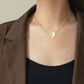 ✨Buy 1 Get 1 Free✨Premium Gold Diamond Magnetic Heart Necklace