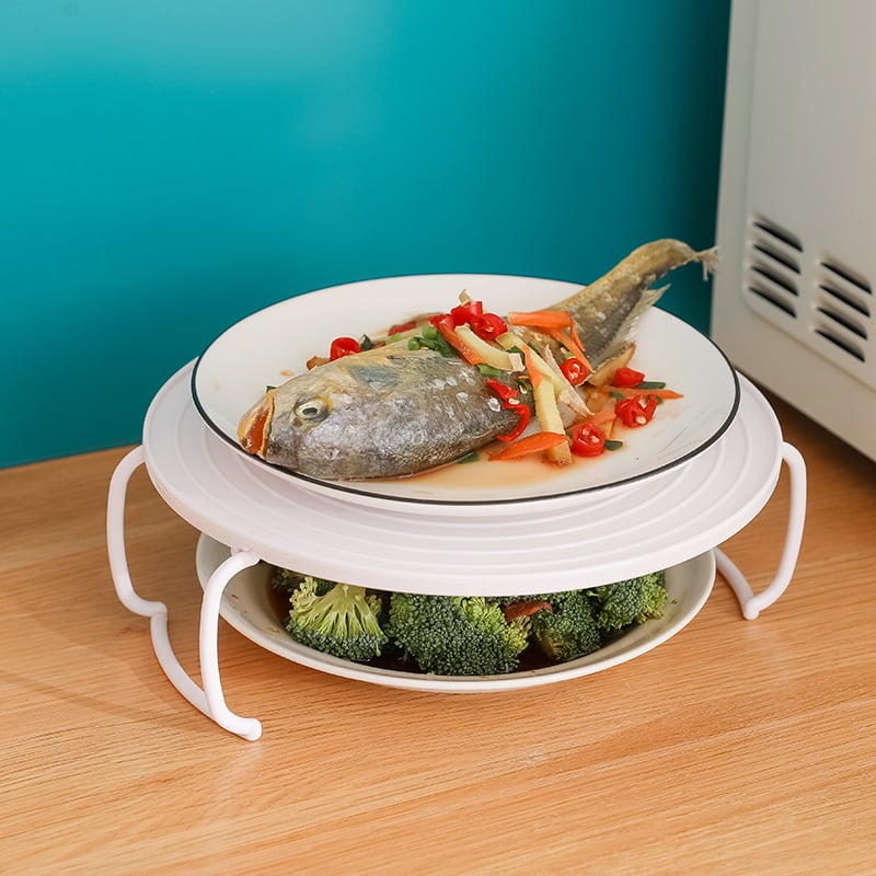 🔥 PROMO FLASH : 50% DE RÉDUCTION ! Plateau Pliable pour Micro-Ondes – Chauffez 2 Plats à la Fois, Résiste à 120°C – 23,5 cm for Gain de Temps & d'Espace ✨