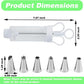 📢 OFFRE LIMITÉE −50% ! ⏰ Kit Pistolet à Décorer en Inox – Set Complet de Douilles et Embouts – Décorez l’Intérieur et l’Extérieur ✨