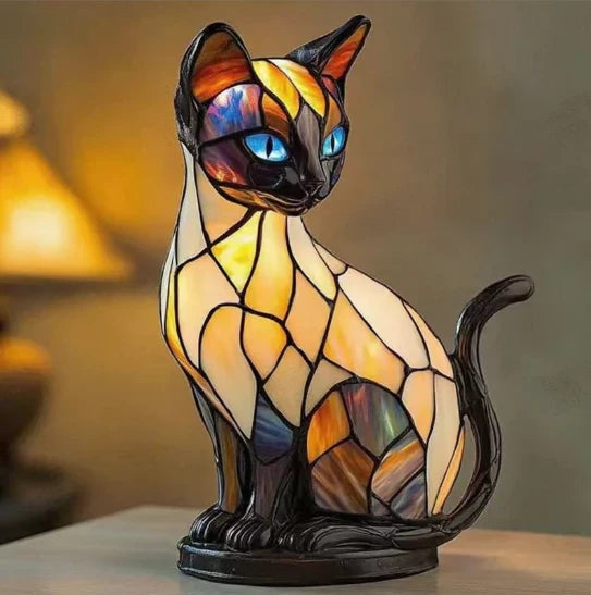 📢📢50% DE RÉDUCTION ! ❄️ Ambiance Hiver : Lampe LED Tableau Chien Color-Blocking - Lumière Douce & Déco Design