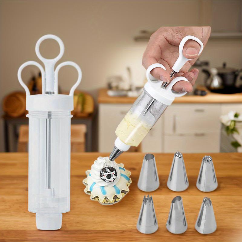 📢 OFFRE LIMITÉE −50% ! ⏰ Kit Pistolet à Décorer en Inox – Set Complet de Douilles et Embouts – Décorez l’Intérieur et l’Extérieur ✨