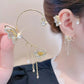 Butterfly Flowers Tassel Earrings