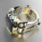 Heavy Duty Vintage Zirconia Wide Band Ring