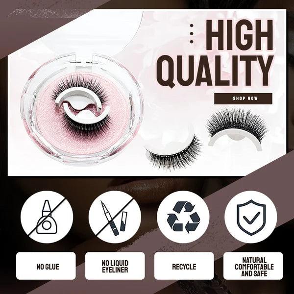 💦 ACHETEZ 2, OFFERT 1 ! ✨ Faux Cils Auto-Adhésifs Waterproof – Faciles à poser, tenue longue durée & effet naturel – Regard agrandi sans colle ni tracas 👁️
