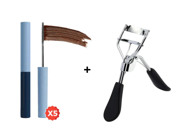 🏆 Offre spéciale du dernier jour : 9.9€ ! 💖 1 acheté, 1 offert 🎁 Mascara allongeant et recourbant waterproof – Volume, longue tenue et sans bavures ✨