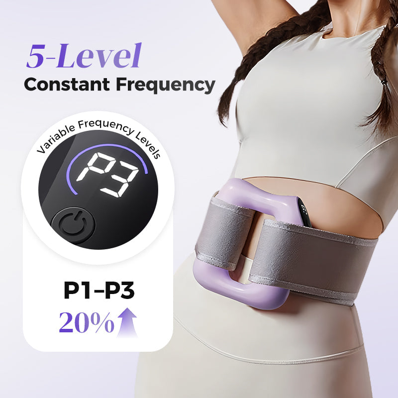 💪🌿 Anneau de massage portable à 5 vitesses – Sangle réglable, soulagement des tissus profonds, atténue les douleurs musculaires, idéal pour la maison, la salle de sport et les voyages 🌟👑