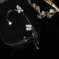 Butterfly Flowers Tassel Earrings