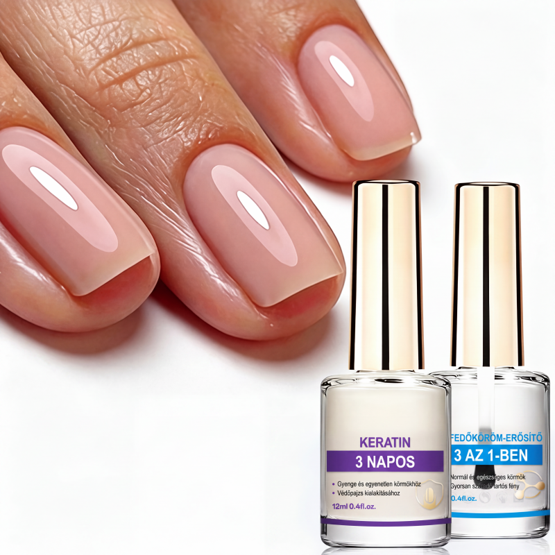 🏷️ PROMO –50 % ⏳ Renforçateur d'ongles Lilas – Finition miroir brillante, séchage rapide à l'air libre – Formule anti-écaillage, 10 ml – Application facile et uniforme 💅✨