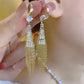 🔥Big Sale 50% OFF🔥zircon tassel earrings🎀