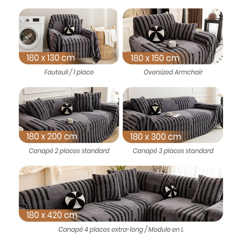💐50% DE RÉDUCTION ! Housse de canapé en peluche ultra douce – Confort comme un nuage ☁️🛋️【Offre Limitée】