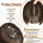 🎁Christmas sale🎅🔥Natural Hair Toppers with Bangs for Women