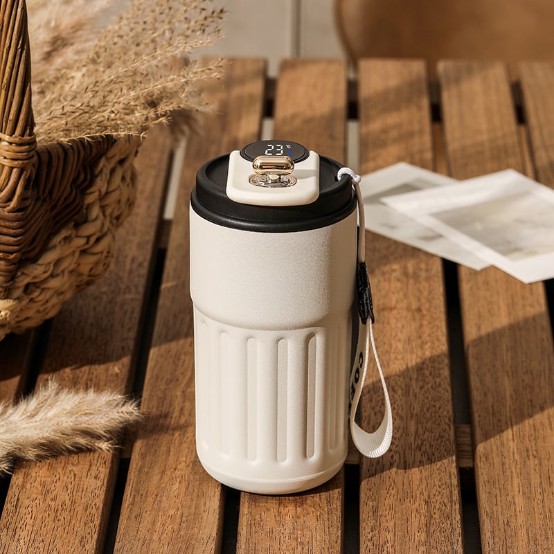 🔥Tasse à café avec affichage de la température par LED😊