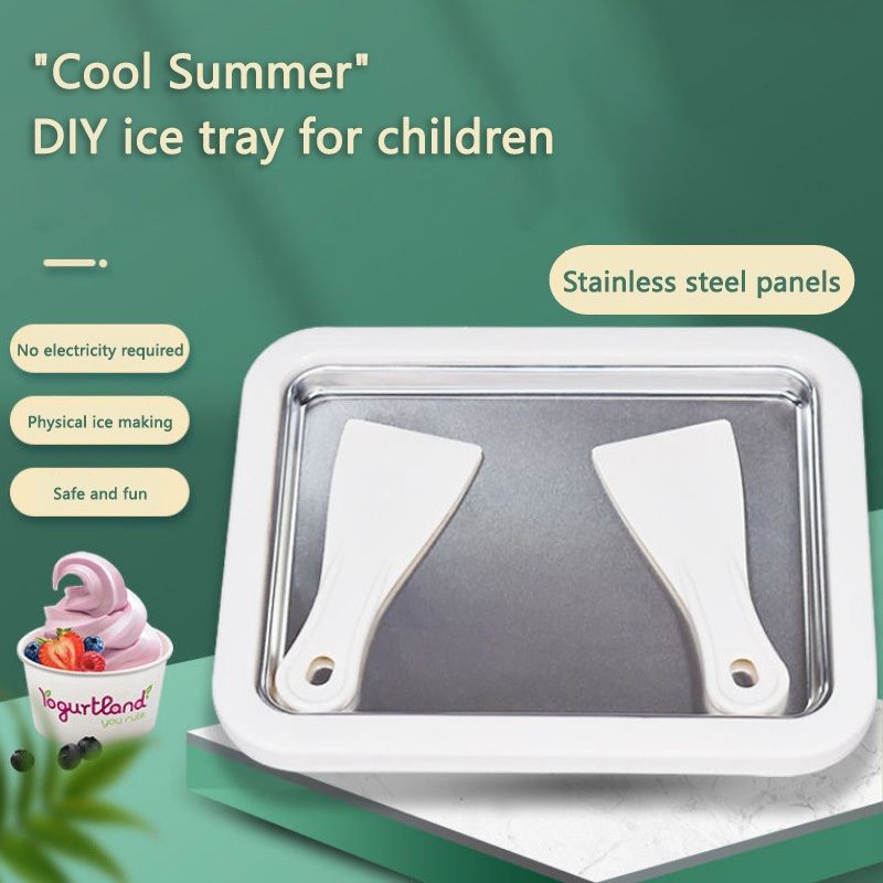🍦❄️ -50% | Machine à Glace Roulée en Acier Inoxydable 304 – Préparez Vos Desserts Glacés Maison en Quelques Minutes