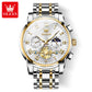 ⌚ PROMO FLASH : 50% DE RÉDUCTION ! ✨ Montre Homme Quartz Dodécagone de Luxe – Chronographe & Phase de Lune – Tourbillon Décoratif – Bracelet Acier Inoxydable 🎩
