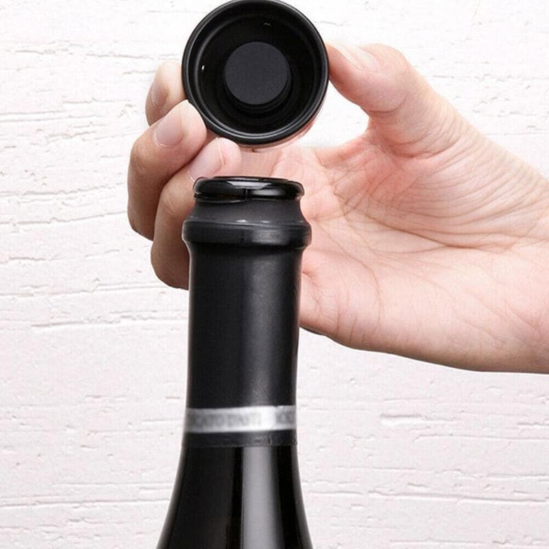 🧊 50% DE RÉDUCTION! 🔒 Bouchon hermétique en silicone alimentaire – Étanche, réutilisable & adaptable – Idéal pour conserver vos boissons et aliments au frais 🍶