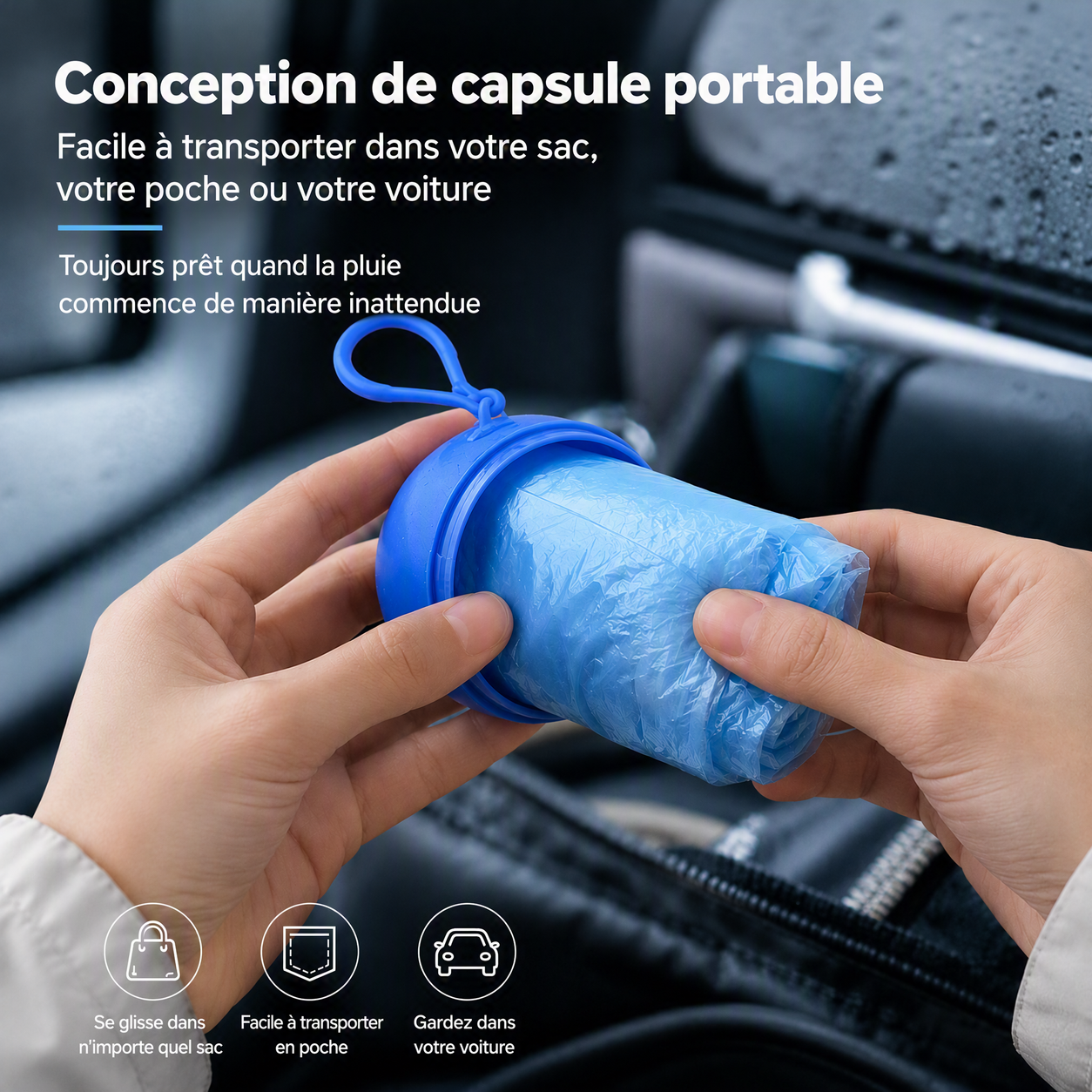 🥳 PROMOTION 2026 🥳 💞 PLUS DE 50 000 EXEMPLAIRES VENDUS ! 👵❤️ Mini-K-way jetable de forme sphérique – Achetez-en 1, recevez-en 1 gratuits ☔🎒✨