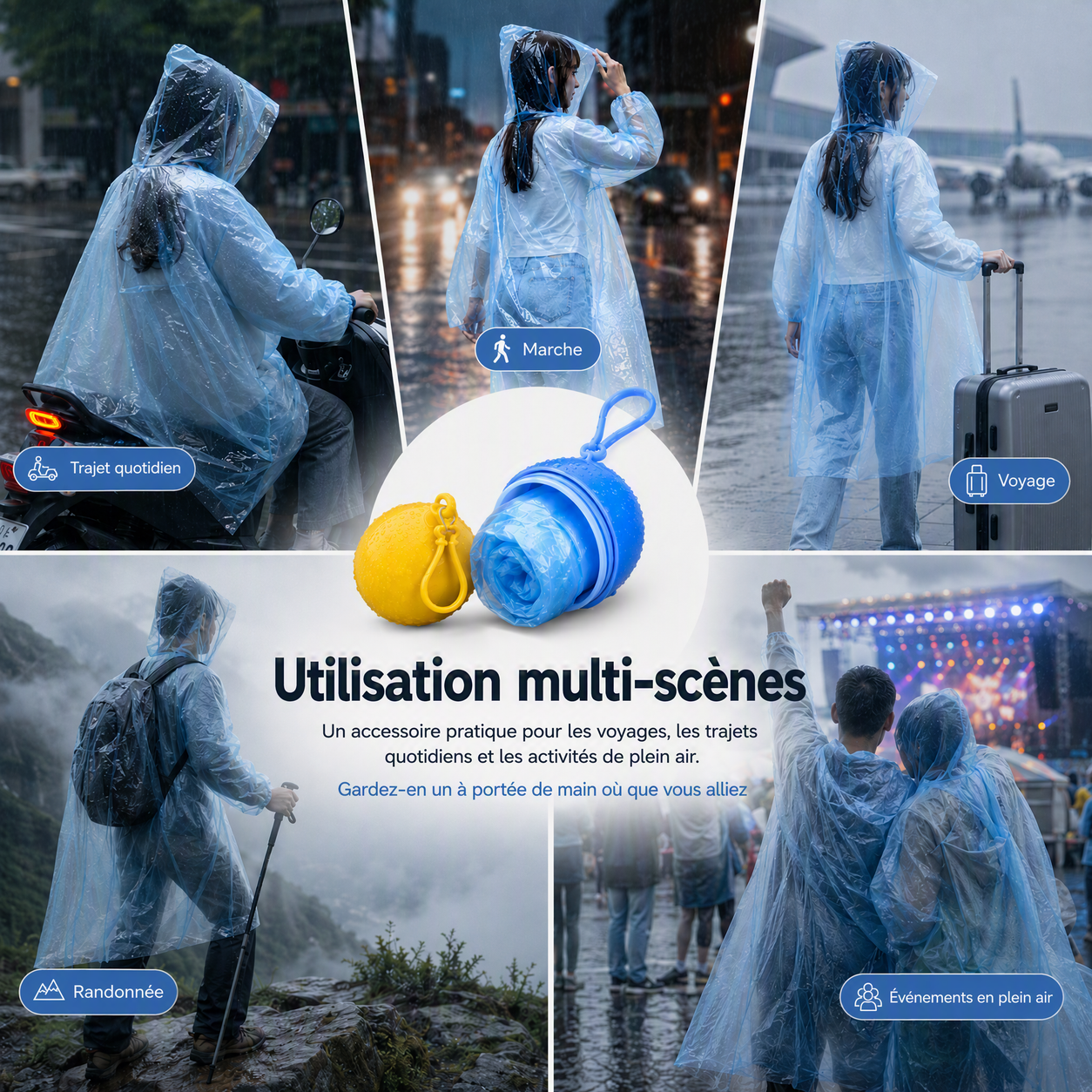 🥳 PROMOTION 2026 🥳 💞 PLUS DE 50 000 EXEMPLAIRES VENDUS ! 👵❤️ Mini-K-way jetable de forme sphérique – Achetez-en 1, recevez-en 1 gratuits ☔🎒✨