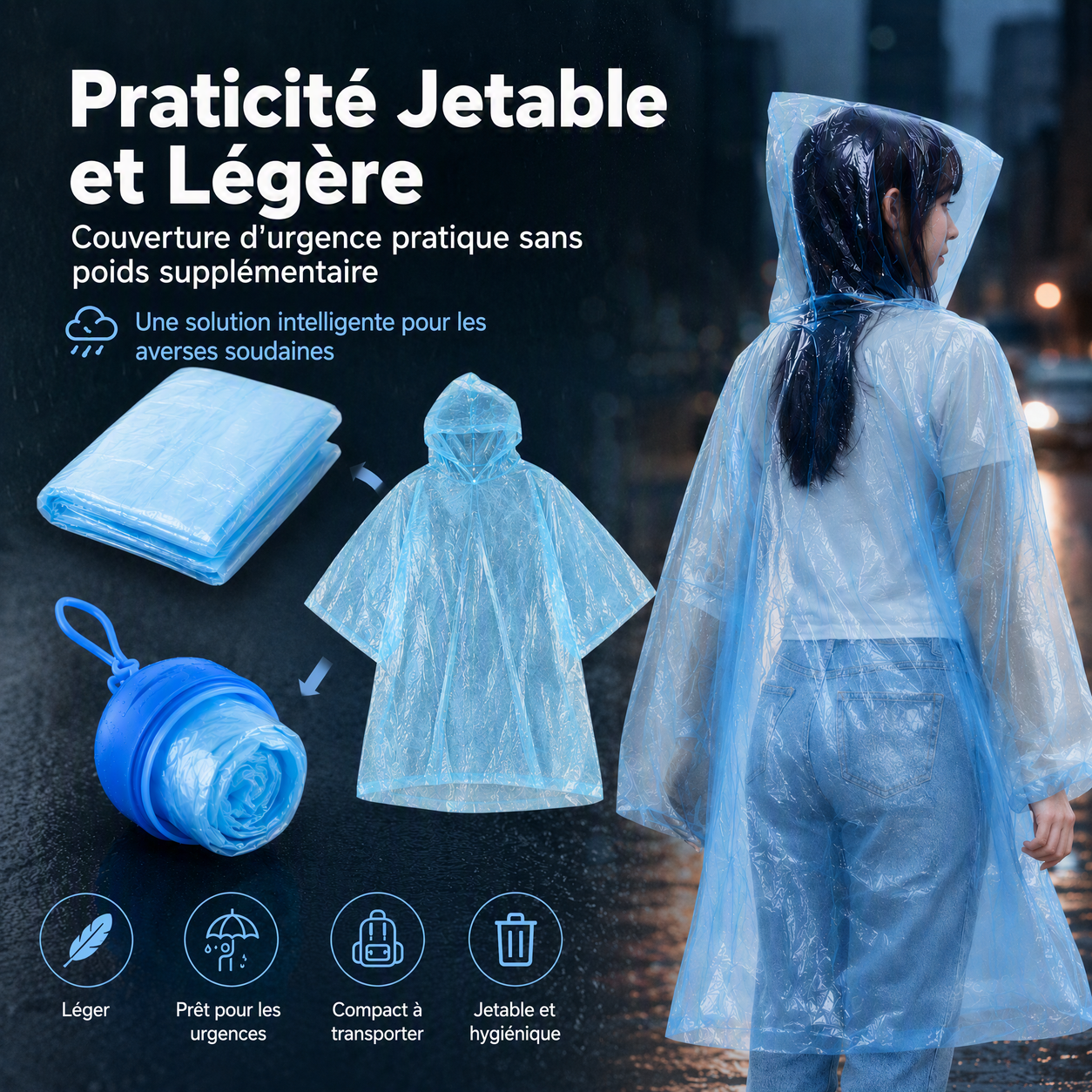 🥳 PROMOTION 2026 🥳 💞 PLUS DE 50 000 EXEMPLAIRES VENDUS ! 👵❤️ Mini-K-way jetable de forme sphérique – Achetez-en 1, recevez-en 1 gratuits ☔🎒✨