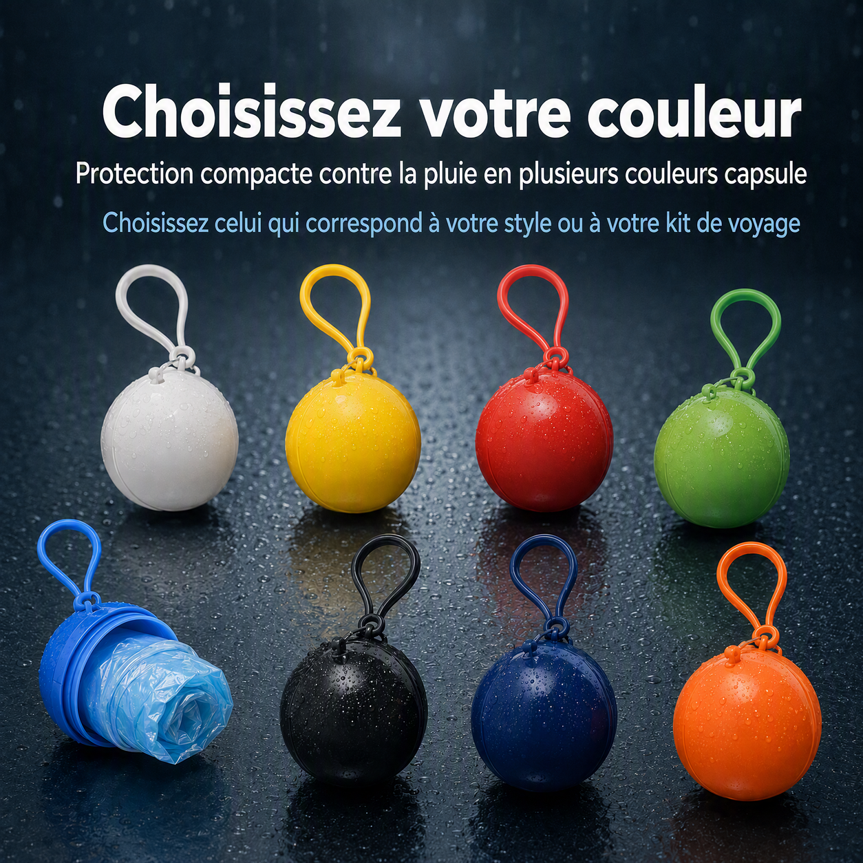 🥳 PROMOTION 2026 🥳 💞 PLUS DE 50 000 EXEMPLAIRES VENDUS ! 👵❤️ Mini-K-way jetable de forme sphérique – Achetez-en 1, recevez-en 1 gratuits ☔🎒✨