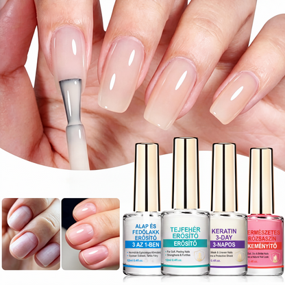 🏷️ PROMO –50 % ⏳ Renforçateur d'ongles Lilas – Finition miroir brillante, séchage rapide à l'air libre – Formule anti-écaillage, 10 ml – Application facile et uniforme 💅✨