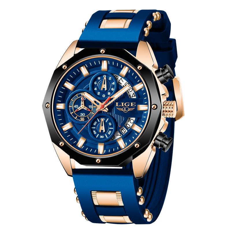 ⌚⚡ Montre sport homme LIGE – Quartz, chronographe, étanche, un garde-temps fiable et stylé pour le sport, l’outdoor et le quotidien, à porter en toutes circonstances 🏔️💧