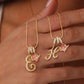 💖 DERNIER JOUR -60 % DE RÉDUCTION ✨ Colliers à pendentif 3 couches avec initiales A-Z 🎀 | Personnalisé et élégant