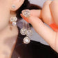 2023 Zircon Round Petal Earrings