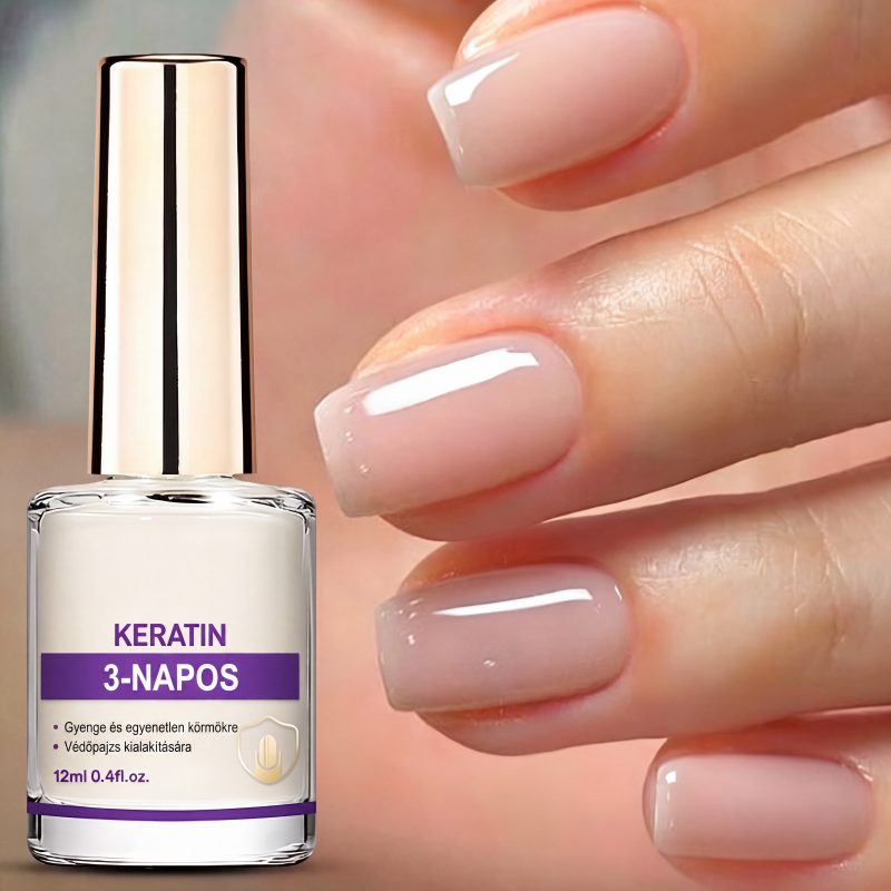 🏷️ PROMO –50 % ⏳ Renforçateur d'ongles Lilas – Finition miroir brillante, séchage rapide à l'air libre – Formule anti-écaillage, 10 ml – Application facile et uniforme 💅✨