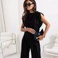 🌟 Elegant solid color two-piece set|Buy more and save more, unlock a high-end 👗 atmosphere