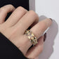 Heavy Duty Vintage Zirconia Wide Band Ring