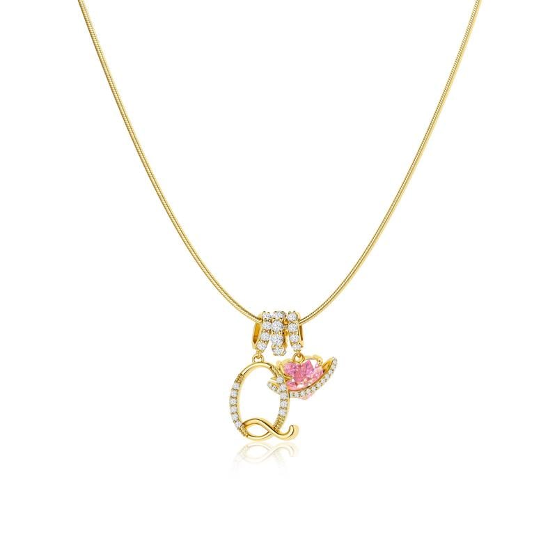 💖 DERNIER JOUR -60 % DE RÉDUCTION ✨ Colliers à pendentif 3 couches avec initiales A-Z 🎀 | Personnalisé et élégant